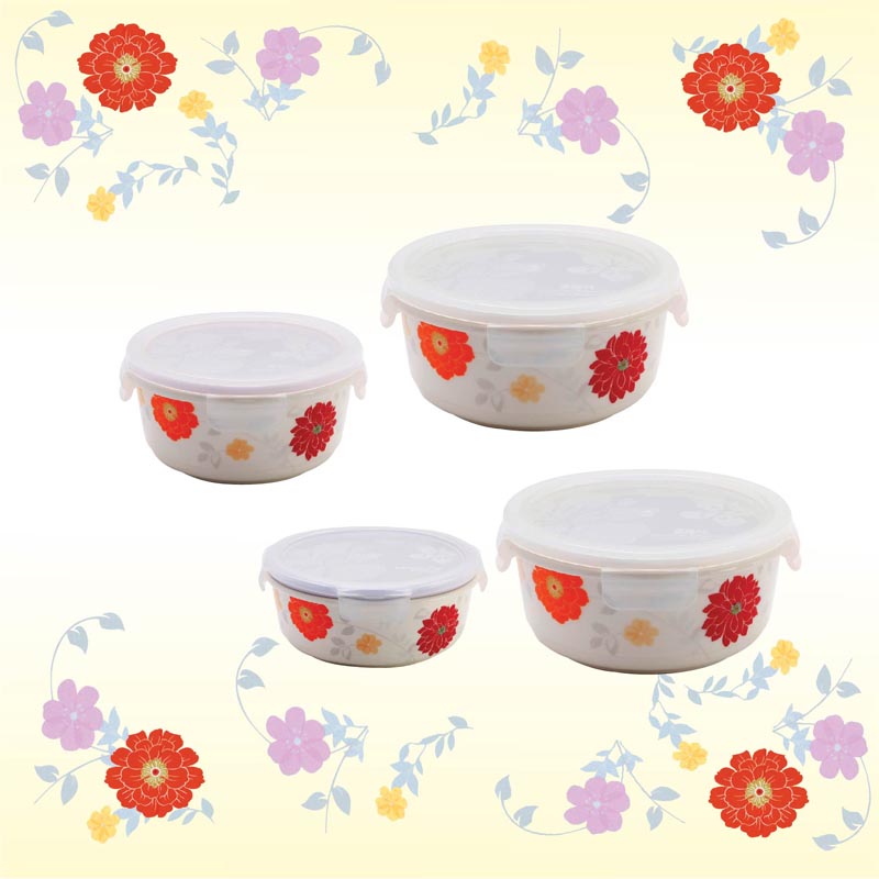 e.window® Korean Ceramic Container ( Camellia )-Bowl